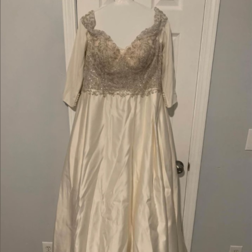 Oleg Cassini wedding dress from David's Bridal